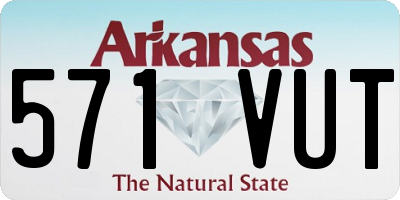AR license plate 571VUT