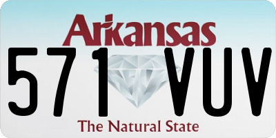 AR license plate 571VUV
