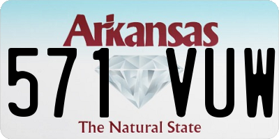 AR license plate 571VUW