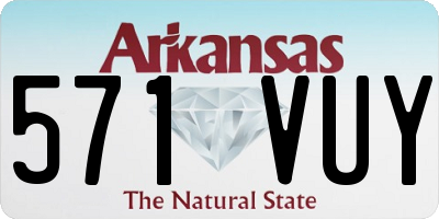 AR license plate 571VUY