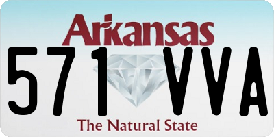 AR license plate 571VVA