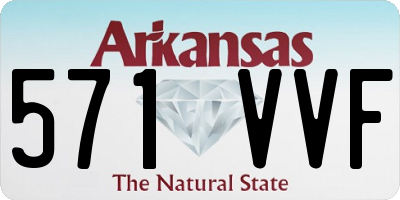 AR license plate 571VVF