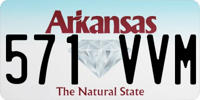 AR license plate 571VVM