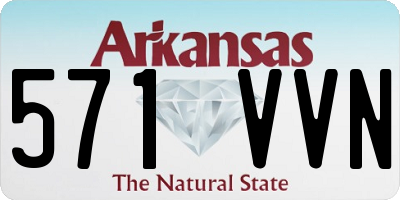 AR license plate 571VVN