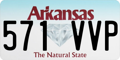 AR license plate 571VVP