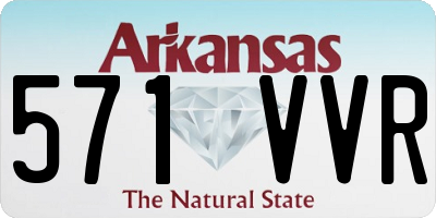 AR license plate 571VVR