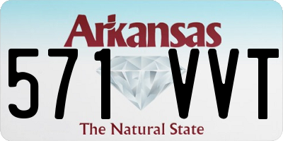 AR license plate 571VVT