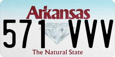 AR license plate 571VVV