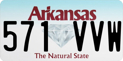 AR license plate 571VVW