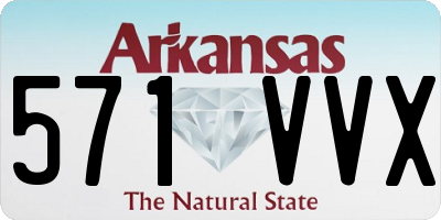AR license plate 571VVX
