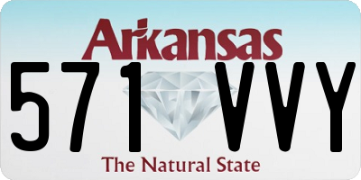 AR license plate 571VVY