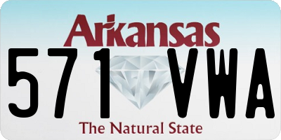 AR license plate 571VWA