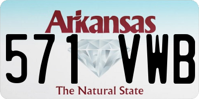 AR license plate 571VWB