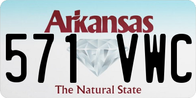 AR license plate 571VWC