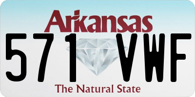 AR license plate 571VWF