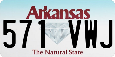 AR license plate 571VWJ