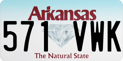AR license plate 571VWK