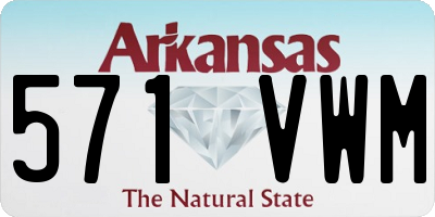 AR license plate 571VWM