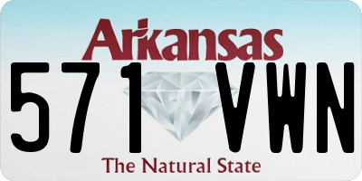 AR license plate 571VWN