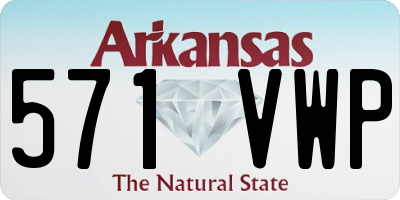 AR license plate 571VWP