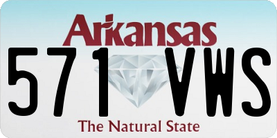 AR license plate 571VWS