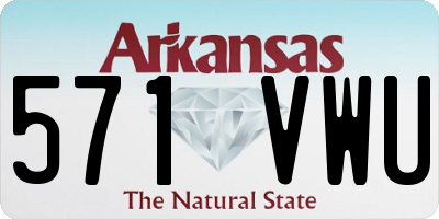 AR license plate 571VWU