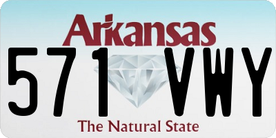 AR license plate 571VWY