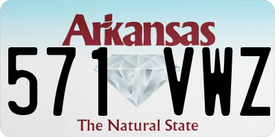 AR license plate 571VWZ