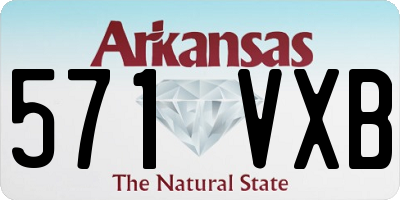 AR license plate 571VXB