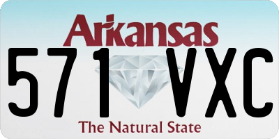 AR license plate 571VXC