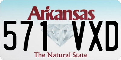 AR license plate 571VXD