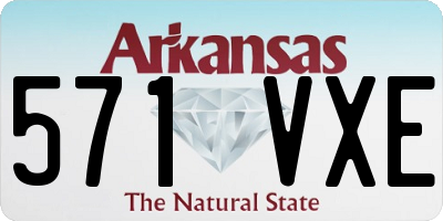 AR license plate 571VXE