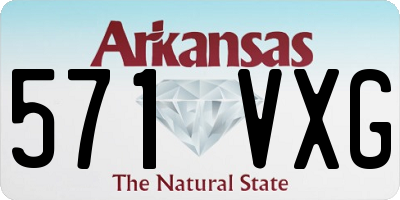 AR license plate 571VXG