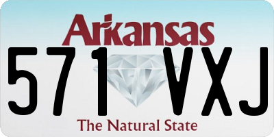 AR license plate 571VXJ