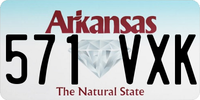 AR license plate 571VXK