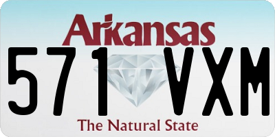 AR license plate 571VXM