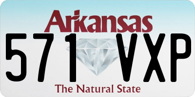 AR license plate 571VXP