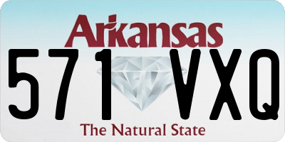 AR license plate 571VXQ