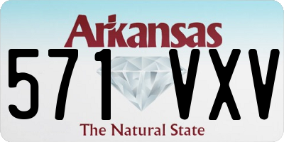 AR license plate 571VXV