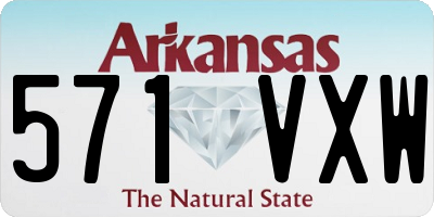 AR license plate 571VXW