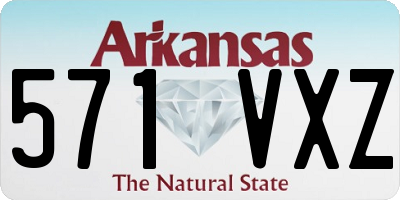 AR license plate 571VXZ