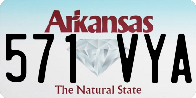 AR license plate 571VYA
