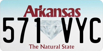 AR license plate 571VYC