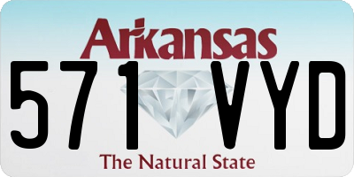 AR license plate 571VYD