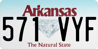 AR license plate 571VYF