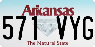 AR license plate 571VYG