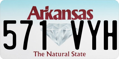 AR license plate 571VYH