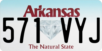 AR license plate 571VYJ