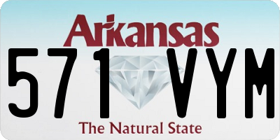 AR license plate 571VYM
