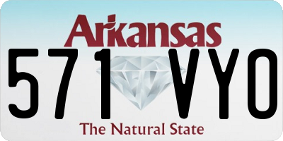 AR license plate 571VYO